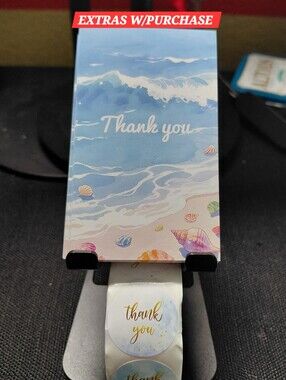 550ct 50ct. Beach Theme Thank You Cards 500ct. Stickers 3 Random Polymailers